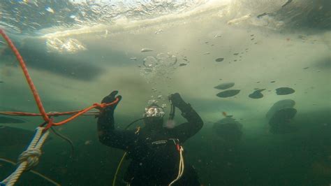 Under the ice: Divers jump in for training and a cause - KSTP.com 5 ...