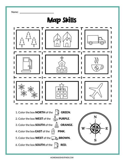 map skills printables | Map skills, Map worksheets, Map skills worksheets