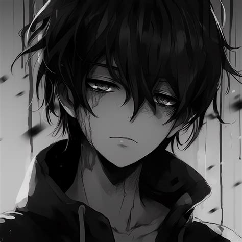 Lone anime boy in monochrome - Top Black And White PFP Anime (@pfp) | Hero