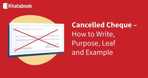 What is a Cancelled Cheque?