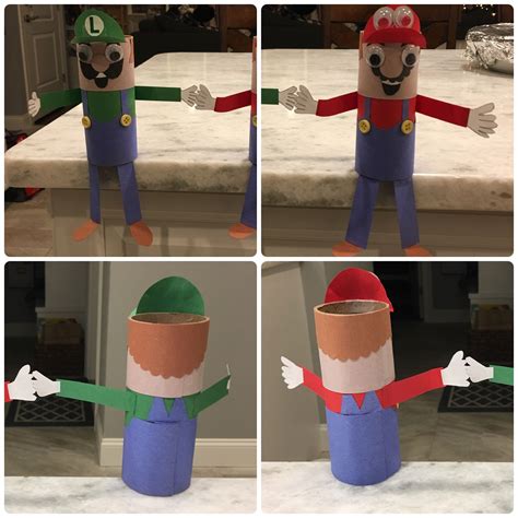 Toilet Paper Roll Craft Super Mario Bros | Mario crafts, Paper roll ...