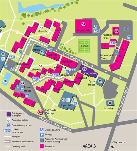 University Of Exeter Map