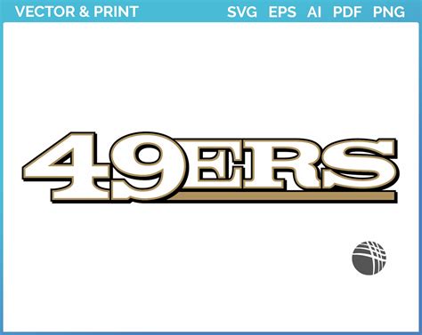 San Francisco 49ers - Wordmark Logo (2009) - Football Sports Vector SVG ...