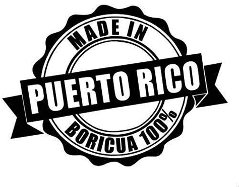 Custom Made In Puerto Rico Vinyl Decal | Puerto rico, Vinyl decals ...