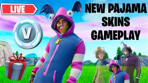 FORTNITE PAJAMA ONESIE SKIN GAMEPLAY - REM RAIDER, SLUMBERJACK, DOZER ...