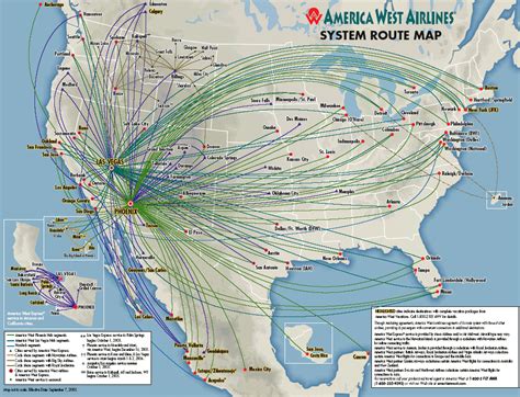 American Airlines Route Map