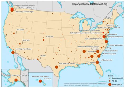 US Military Bases Map | US Military Installations Map