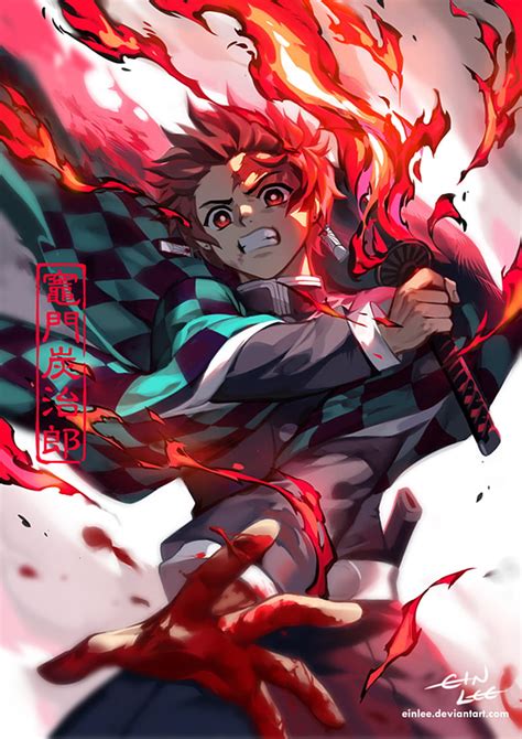 Tanjiro pic fan-art, anime, demon slayer, kimetsu no yaiba, HD phone ...