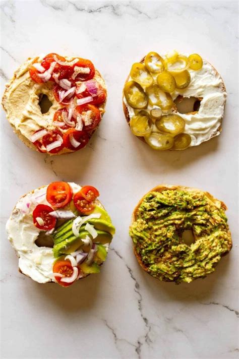 Vegan Bagel Toppings (16 simple combos & LOTS of recipes!) - The Fiery ...