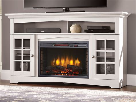 White Corner Electric Fireplace TV Stand – Fireplace Guide by Linda