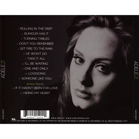 21 - Adele mp3 buy, full tracklist