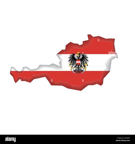 Flag map Austria Stock Vector Image & Art - Alamy