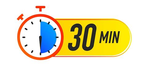 Timer icon 30 minutes vector colorful style 13211829 Vector Art at Vecteezy