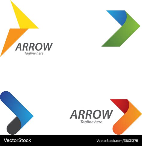 Arrow logo design Royalty Free Vector Image - VectorStock