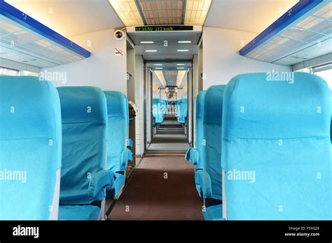 The interior of the Maglev train in Shanghai Stock Photo - Alamy