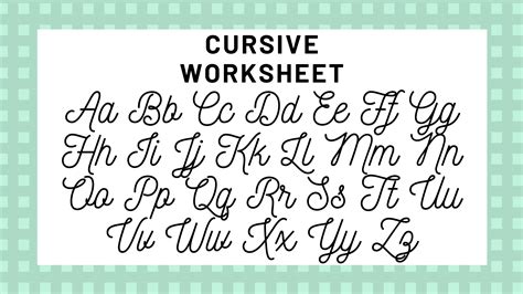 Cursive Alphabet: Your Guide To Cursive Writing - Science Trends