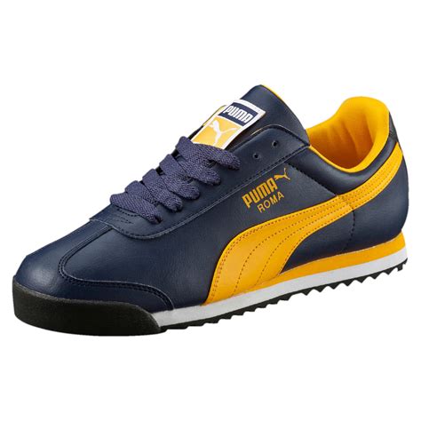 PUMA Roma Men's Sneakers in Yellow for Men | Lyst