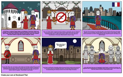 Henry II & Thomas Becket Storyboard by d9827a8d