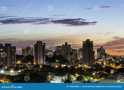 Panoramic View of the City of Bauru. Interior of the State of SÃ£o ...