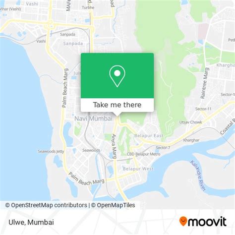 How to get to Ulwe in Belapur by bus, train or metro?