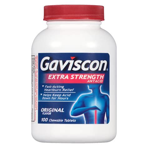 Gaviscon Extra Strength Chewable Antacid Tablets Original | Walgreens