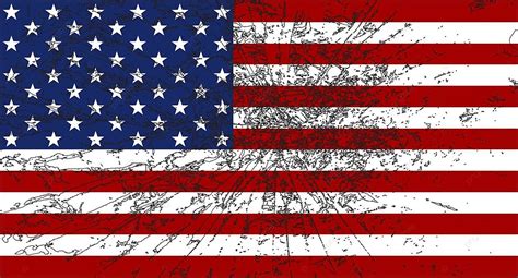 American Flag Grunged States Vector Sign Vector, States, Vector, Sign ...