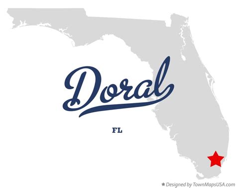 Map of Doral, FL, Florida