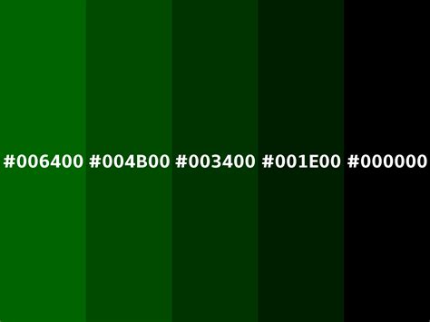 Darkgreen color (Hex 006400)