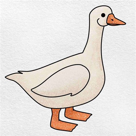 How to Draw a Goose - HelloArtsy