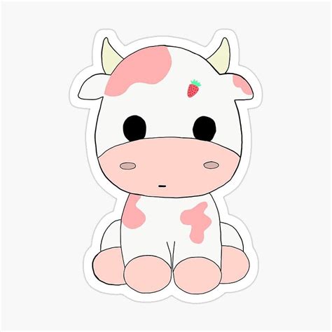 Strawberry Cow, pink cow strawberry milk kawaii HD phone wallpaper | Pxfuel