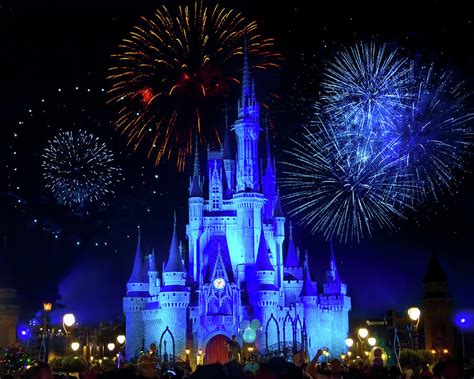 Cinderella Castle Fireworks Photograph by Mark Andrew Thomas - Pixels