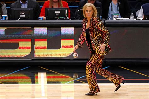 LSU Women's Basketball Coach Kim Mulkey Wears Wild Courtside Outfits