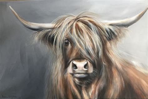 Almost washed my hair! Neil Young | Highland cow painting, Highland cow ...