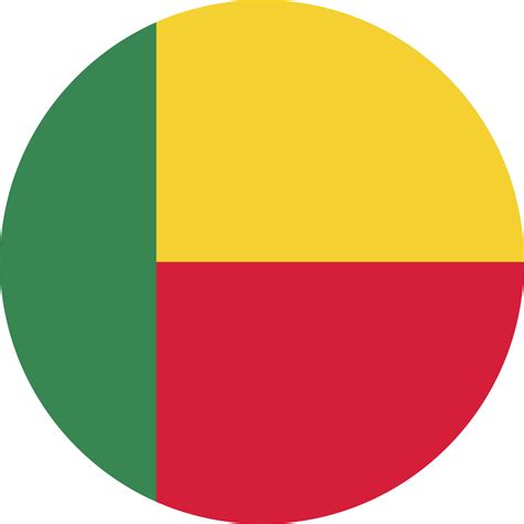 Circle flag of Benin. 11571311 PNG