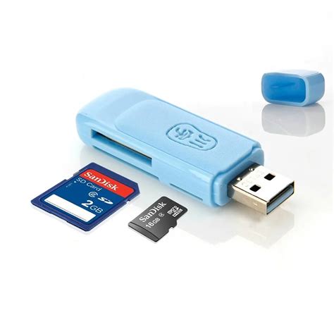 Compatible USB 2.0 Memory Card Reader All In 1 MS TF / MicroSD ...