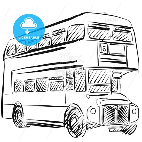 London Bus Freehand Sketch - HEBSTREITS