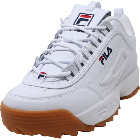 FILA - Fila Men's Disruptor Ii Premium White / Navy Gum Ankle-High ...