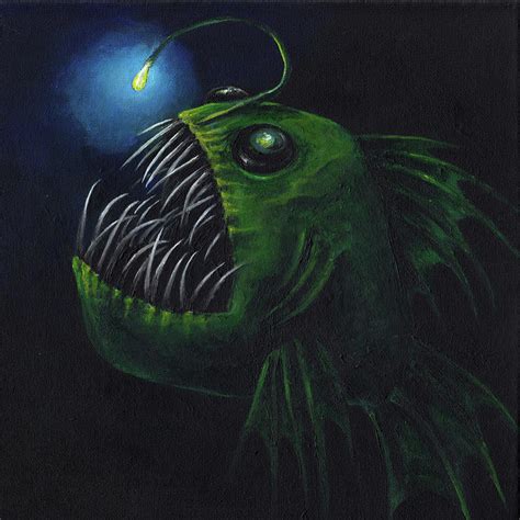 Angler Fish Painting at PaintingValley.com | Explore collection of ...