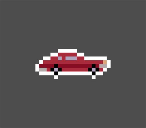 classic 8 bit car pixel art. Vector illustration of a car cross stitch ...