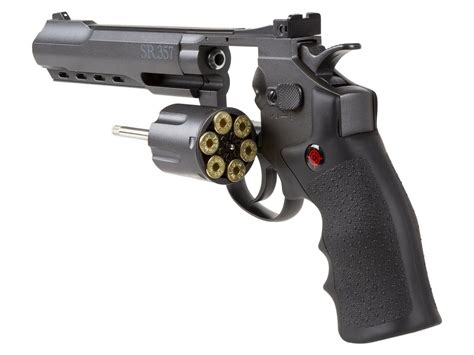 Crosman SR357 CO2 Powered Full Auto BB Black Metal Revolver Air Pistol ...