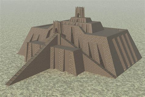 Reconstruction of the Ziggurat of Ur (Illustration) - World History ...