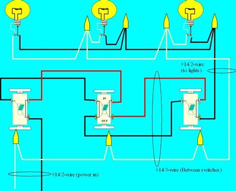 4 Way Switch Wiring Diagram Light Middle