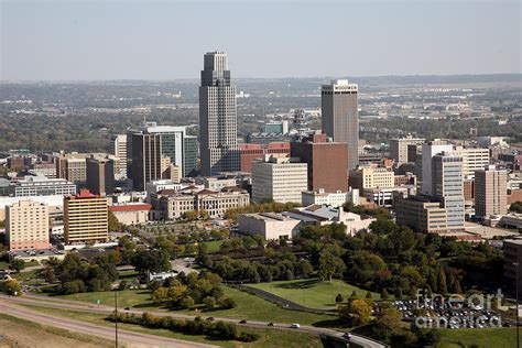 Skyline Of Omaha Nebraska Photograph by Bill Cobb