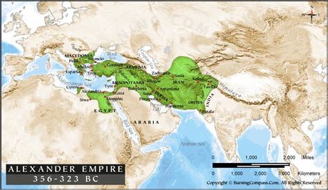 Alexander the Great Empire Map, Alexander Empire Map