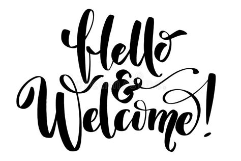 Welcome Sign Clipart Black And White