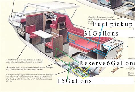 rearranging fuel tanks reduce stern weight | Boat Design Net