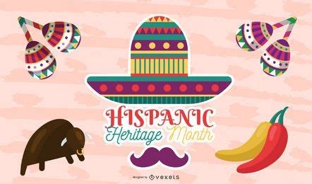 Hispanic Heritage Month Illustration Vector Download