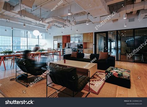 Interior Modern Empty Office Building Public Stock Photo 2149461191 ...