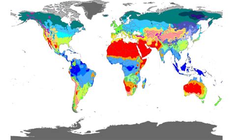 World Map with Köppen Geiger climate classification. | Download ...