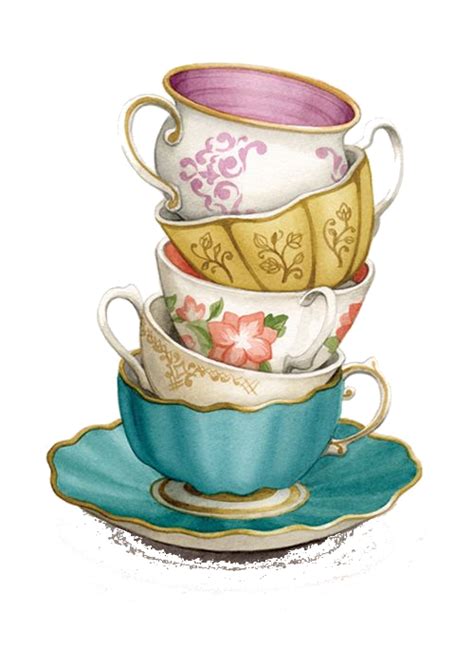 vintage teacups clipart 10 free Cliparts | Download images on ...